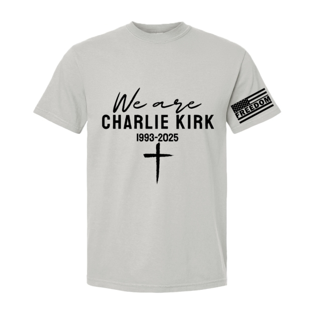 Freedom We Are Charlie Kirk Printed Casual Short Sleeve T-Shirt-TP MERCH