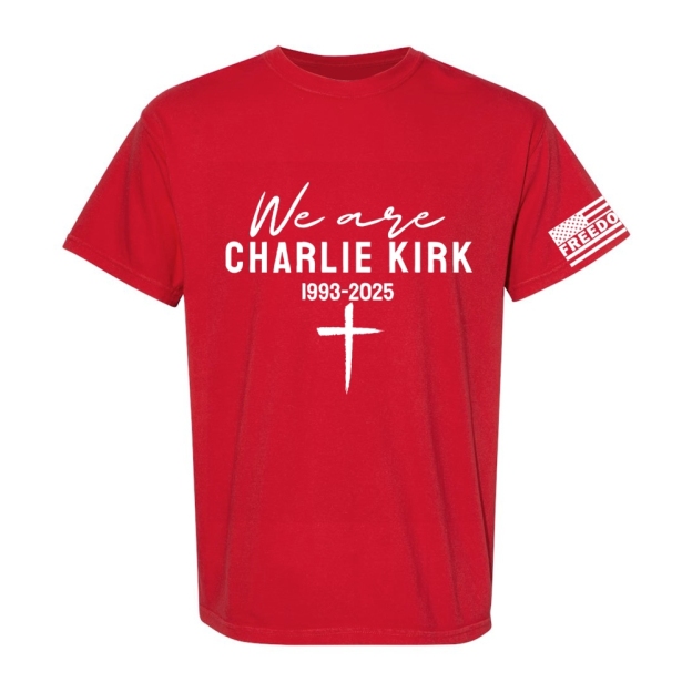 Freedom We Are Charlie Kirk Printed Casual Short Sleeve T-Shirt-TP MERCH