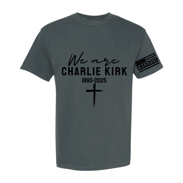 Freedom We Are Charlie Kirk Printed Casual Short Sleeve T-Shirt-TP MERCH