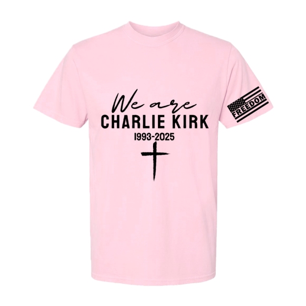 Freedom We Are Charlie Kirk Printed Casual Short Sleeve T-Shirt-TP MERCH
