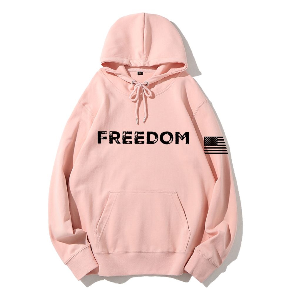 Freedom And American Flag Printed Hoodie-TP MERCH