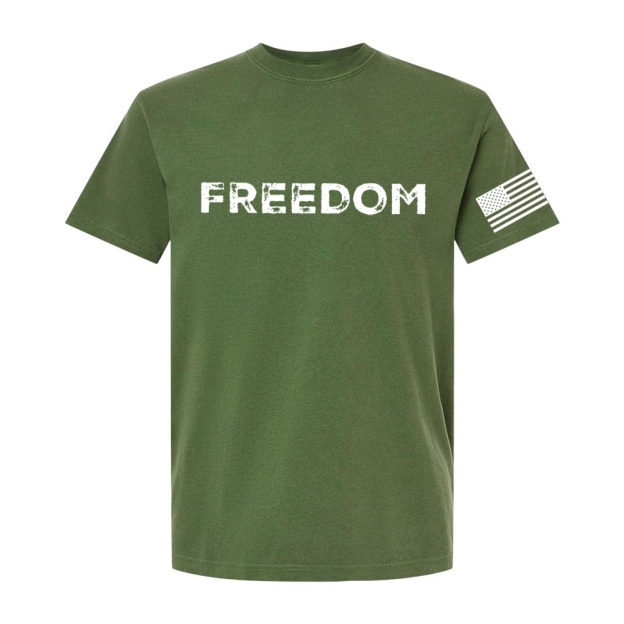 Freedom And American Flag Printed Casual T-Shirt -TP MERCH
