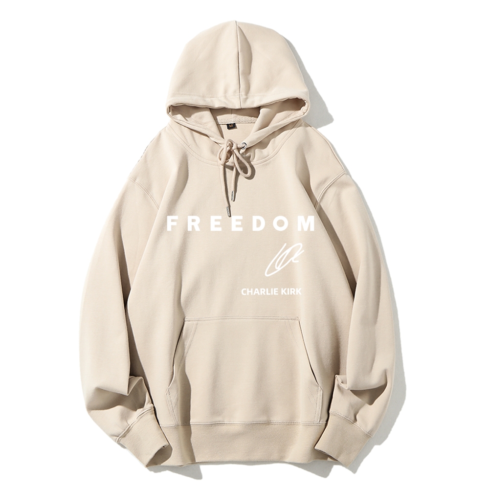 Freedom Charlie Kirk Printed Hoodie-TP MERCH