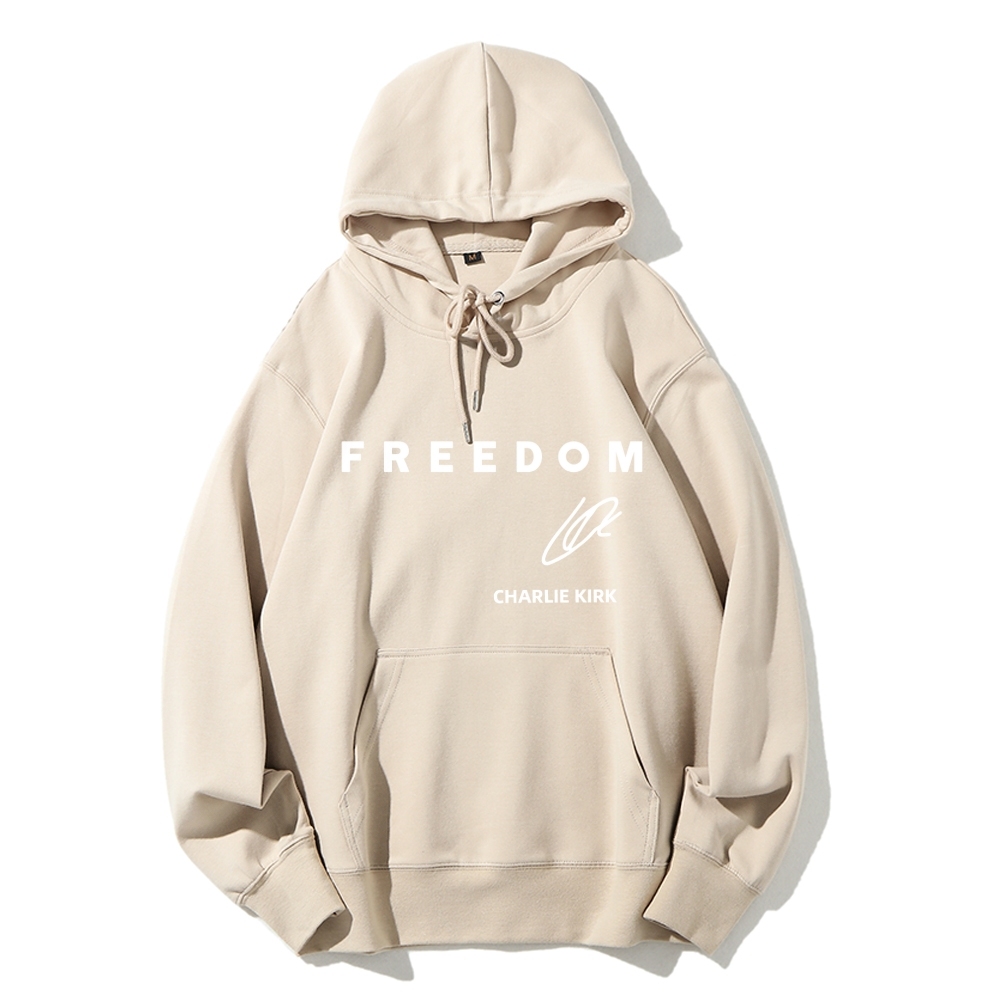 Freedom Charlie Kirk Printed Hoodie-TP MERCH