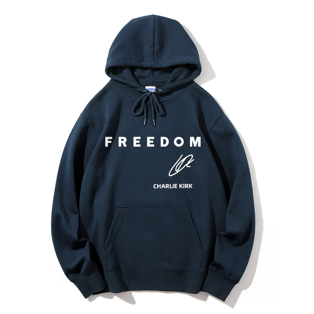 Freedom Charlie Kirk Printed Hoodie-TP MERCH