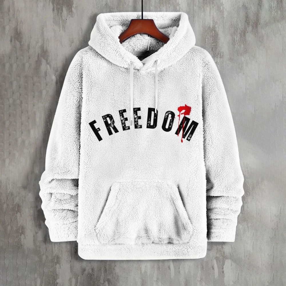 Freedom Printed Flannel Hoodie-TP MERCH