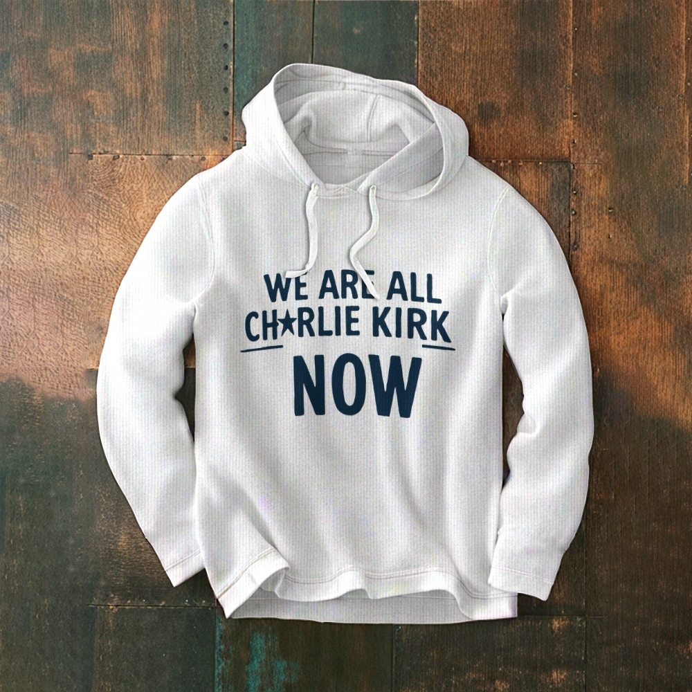 Men's We Are All Charlie Kirk Printed Hoodie