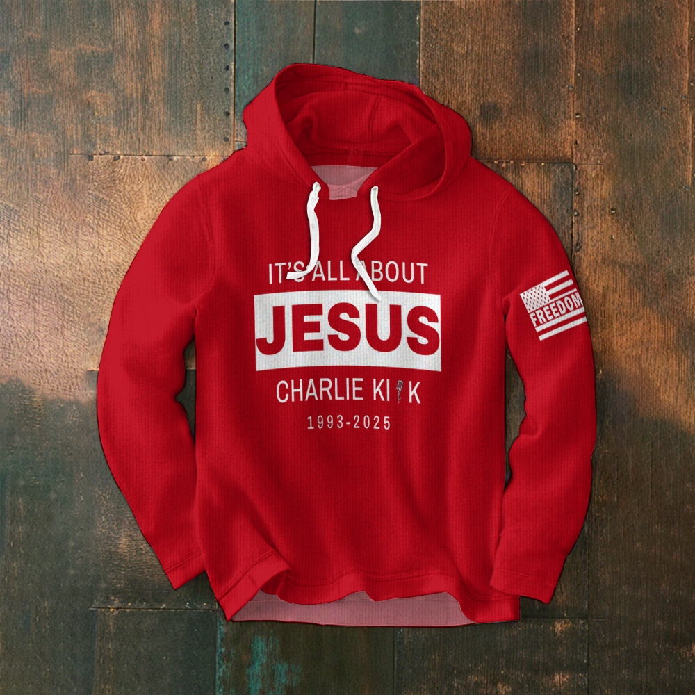 Men's It's All About Jesus Patriotic Hoodie-TP MERCH