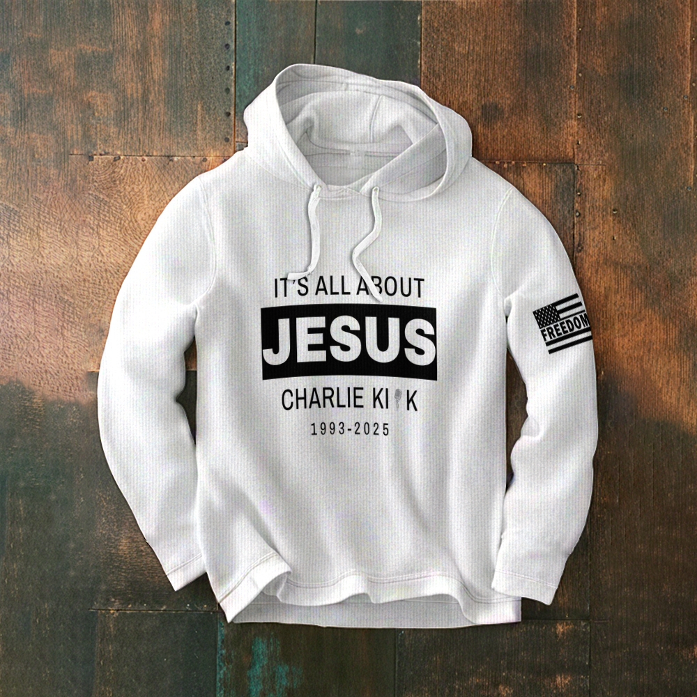 Men's It's All About Jesus Patriotic Hoodie-TP MERCH