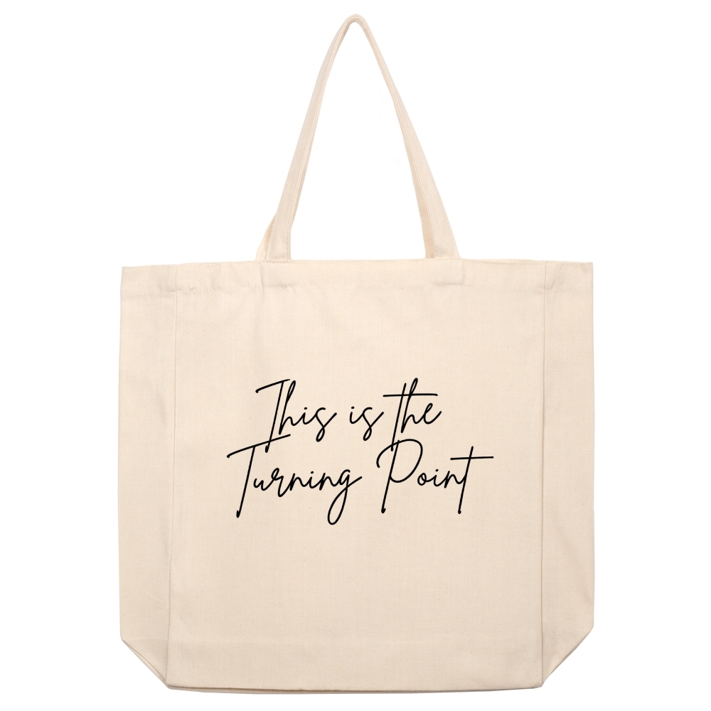 Freedom This Is The TP beige canvas bag-TP MERCH