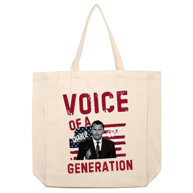 Voice Of A Generation beige canvas bag-TP MERCH