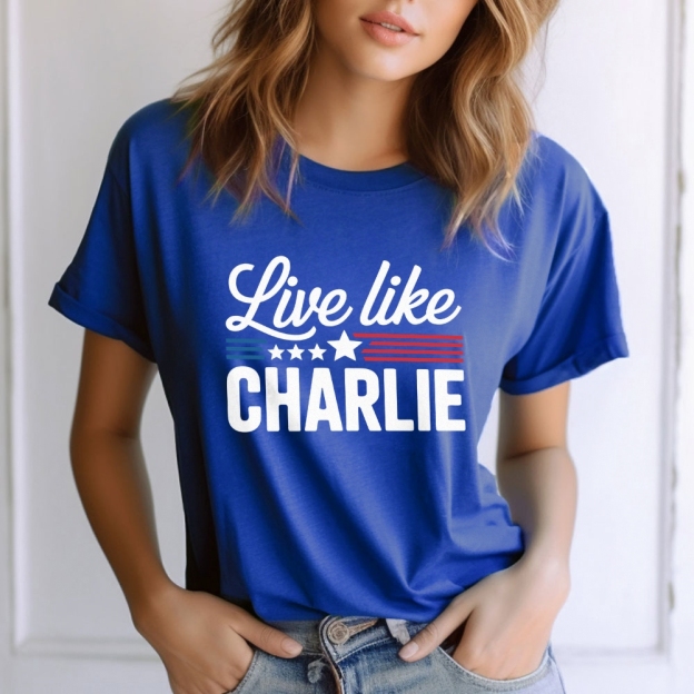 Live Like Charlie Kirk T-Shirt-TP MERCH