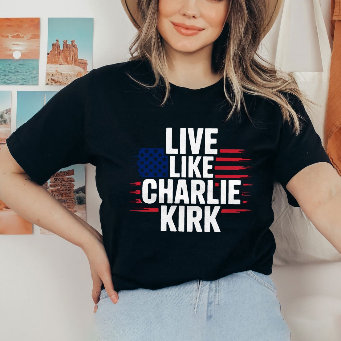 Live Like Charlie Kirk T-Shirt-TP MERCH