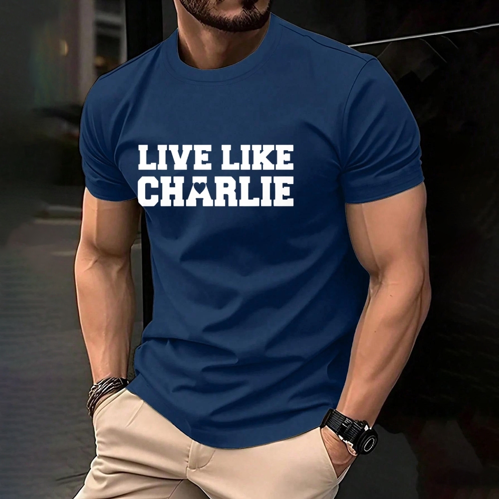 Live like Charlie Kirk Printed T-Shirt-TP MERCH