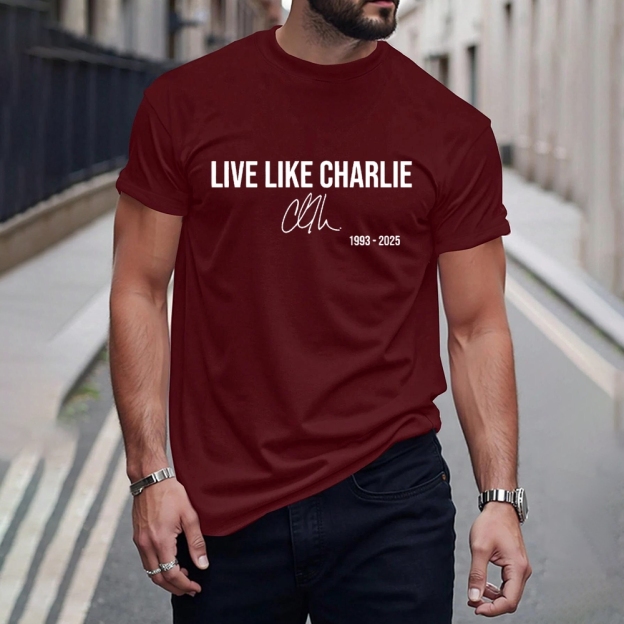 Live like Charlie Kirk T-Shirt-TP MERCH