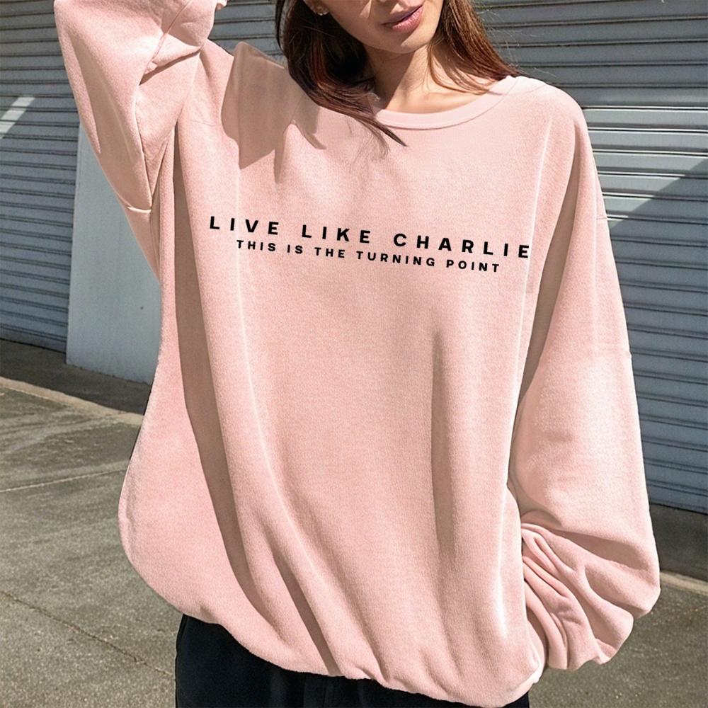 Live Like Charlie Kirk This is TP Sweatshirt -TP MERCH
