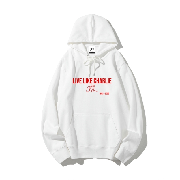 Live Like Charlie Kirk Hoodie-TP MERCH