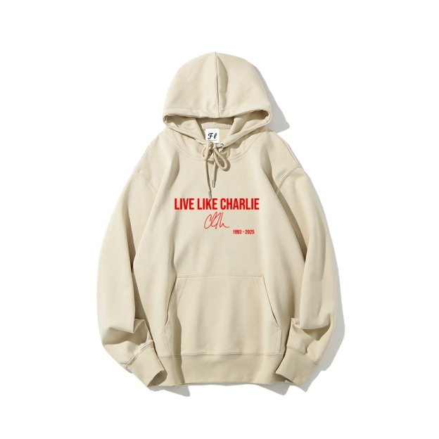 Live Like Charlie Kirk Hoodie-TP MERCH