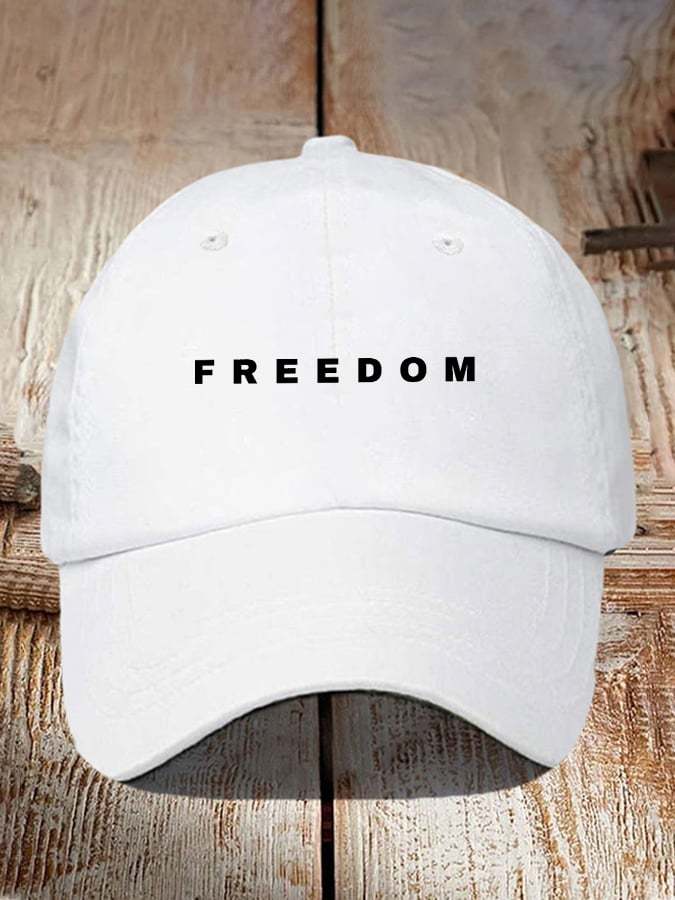 Unisex Vintage Freedom Print Hat-TP MERCH