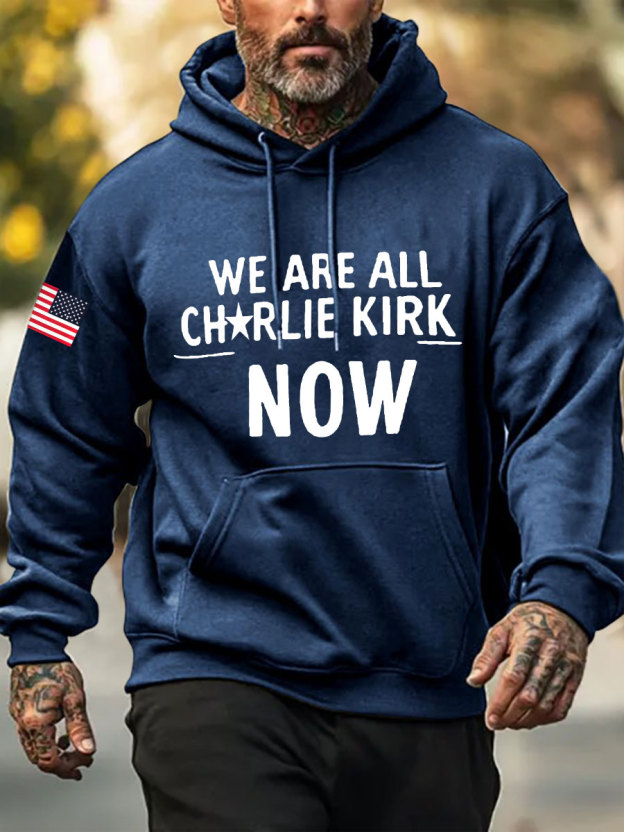 Men's A True Patriot Printed Casual Hoodie-TP MERCH