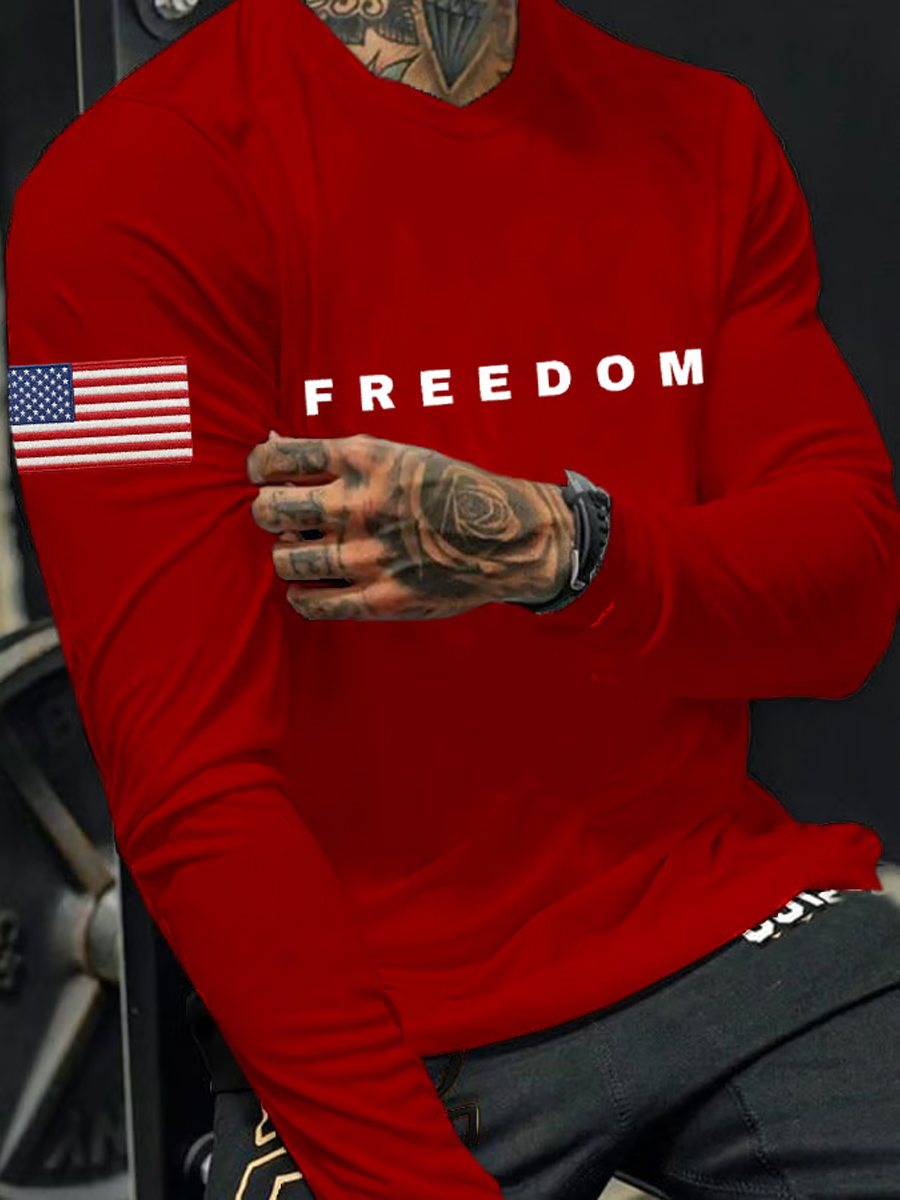 Men's Freedom Is Not Free R.I.P C.K Long Sleeve  T-shirt-TP MERCH