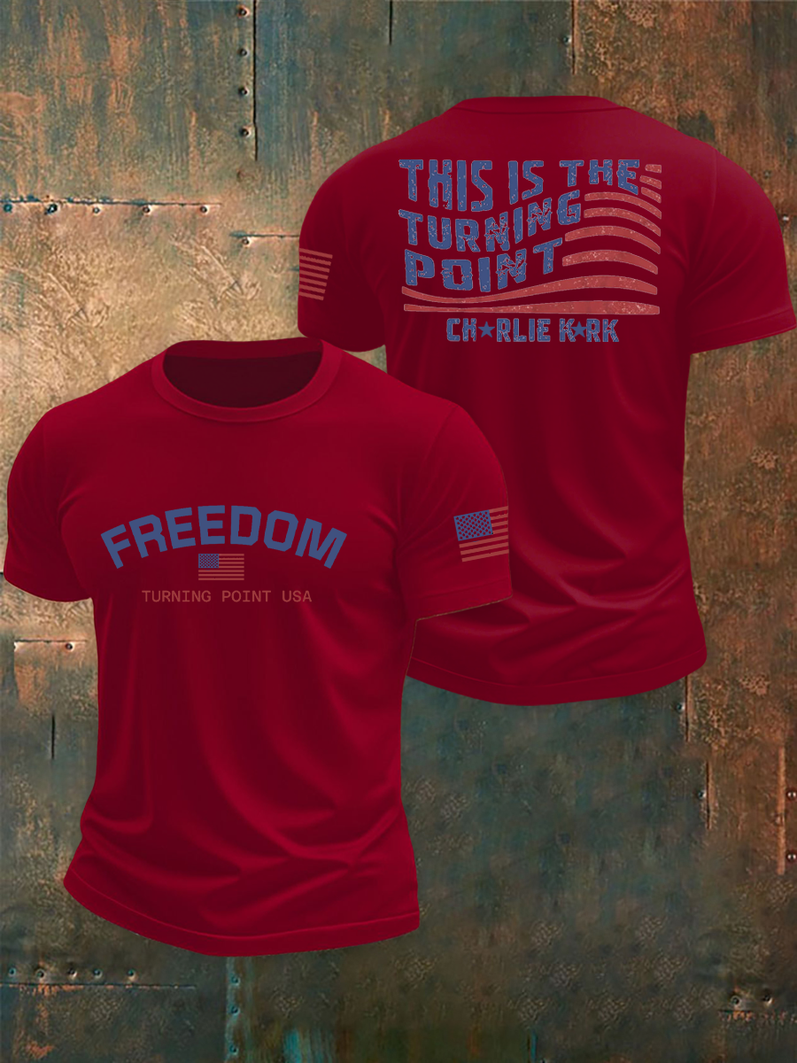 Men's TP Flag Printed T-shirt-TP MERCH