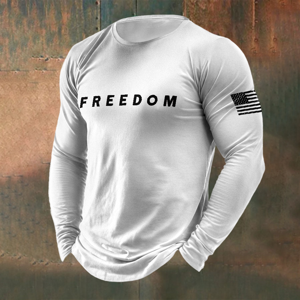 Men's Freedom Is Not Free R.I.P C.K Waffle Long Sleeve T-Shirt-TP MERCH