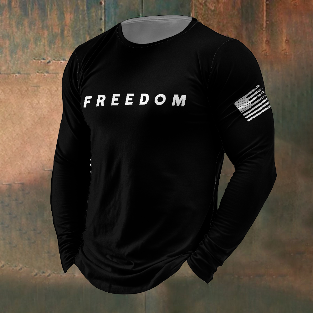 Men's Freedom Is Not Free R.I.P C.K Waffle Long Sleeve T-Shirt-TP MERCH
