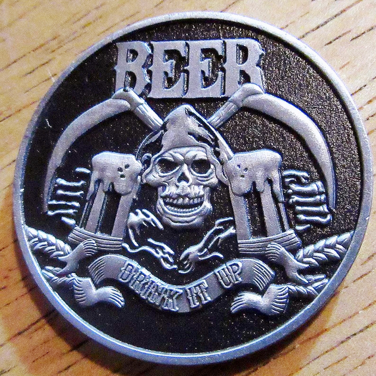 Skull Drink Decision Coin