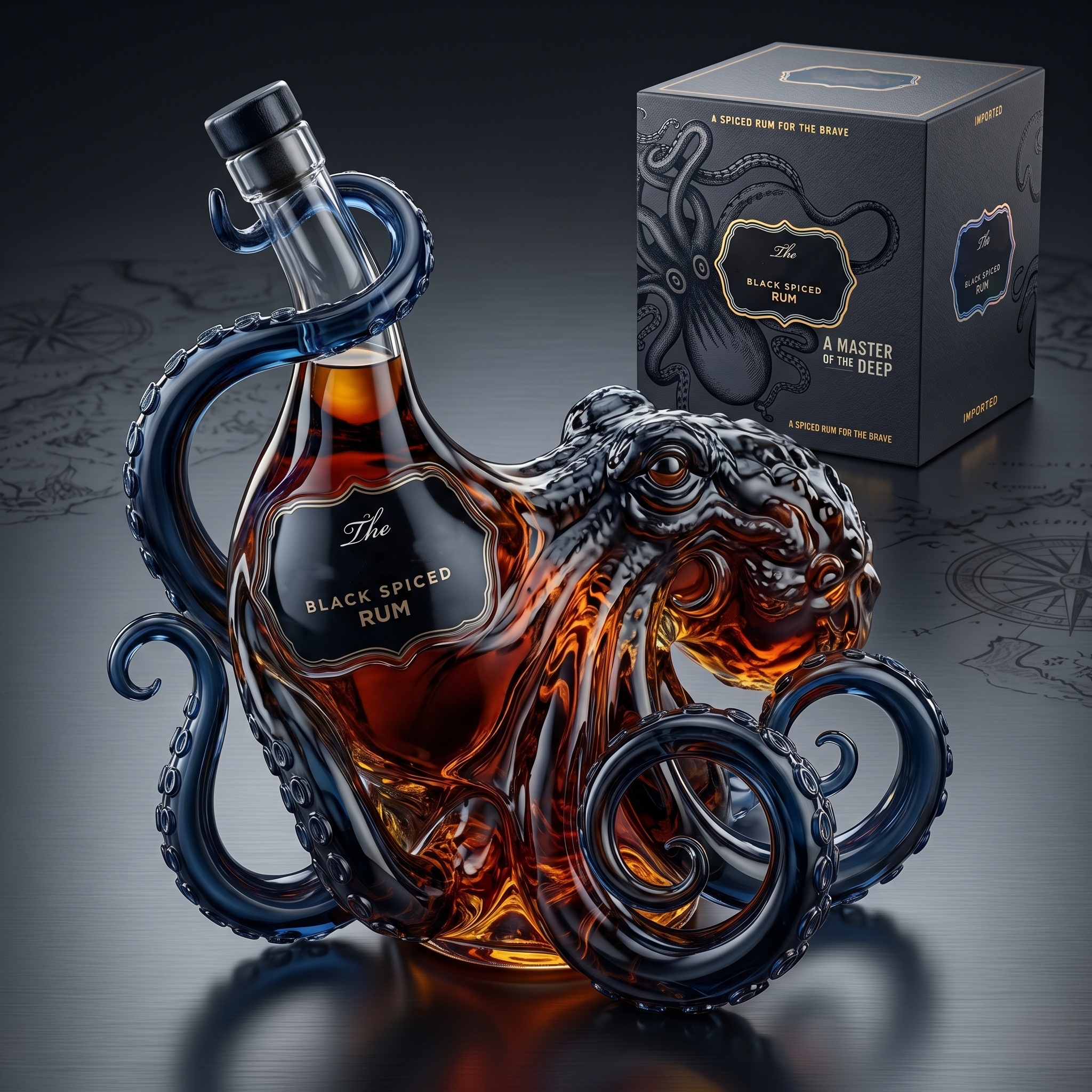 The Kraken Rum Edition 3D Octopus Bottle