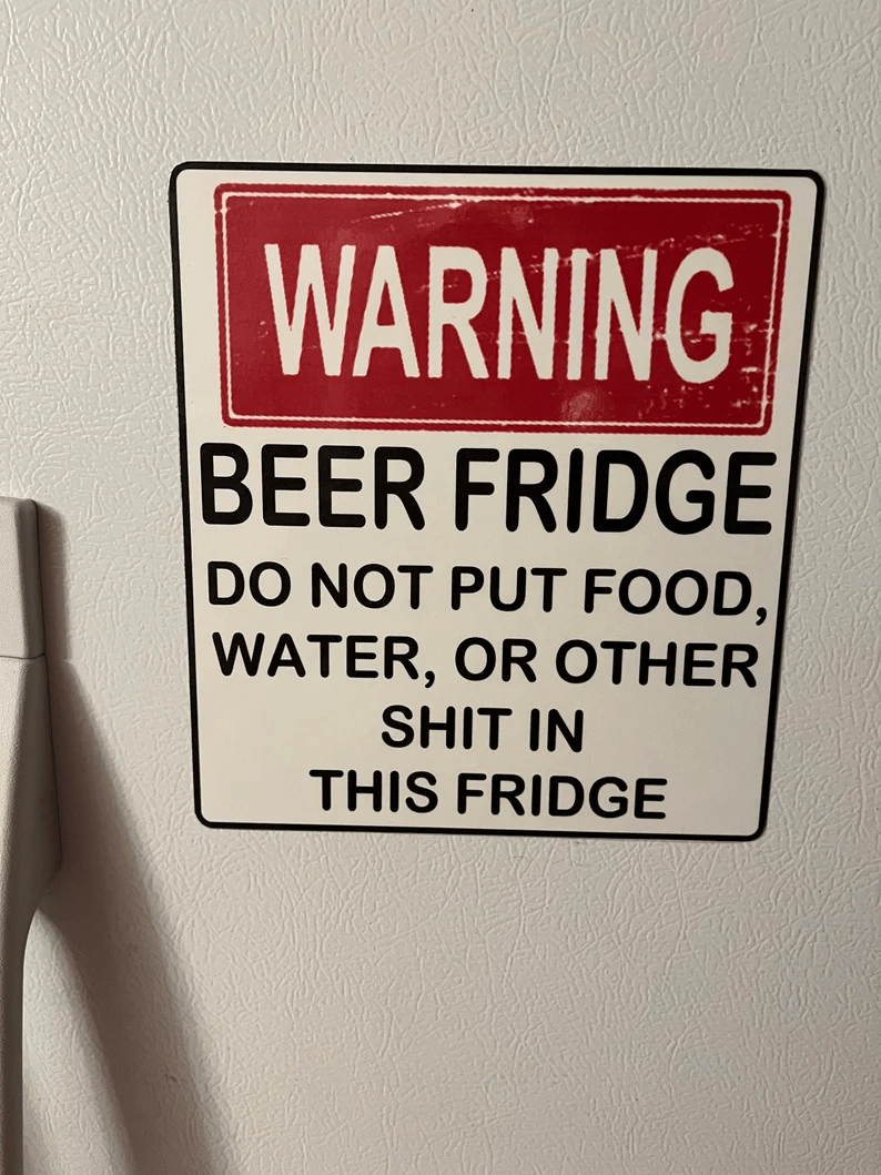 Hilarious Beer Fridge Magnet