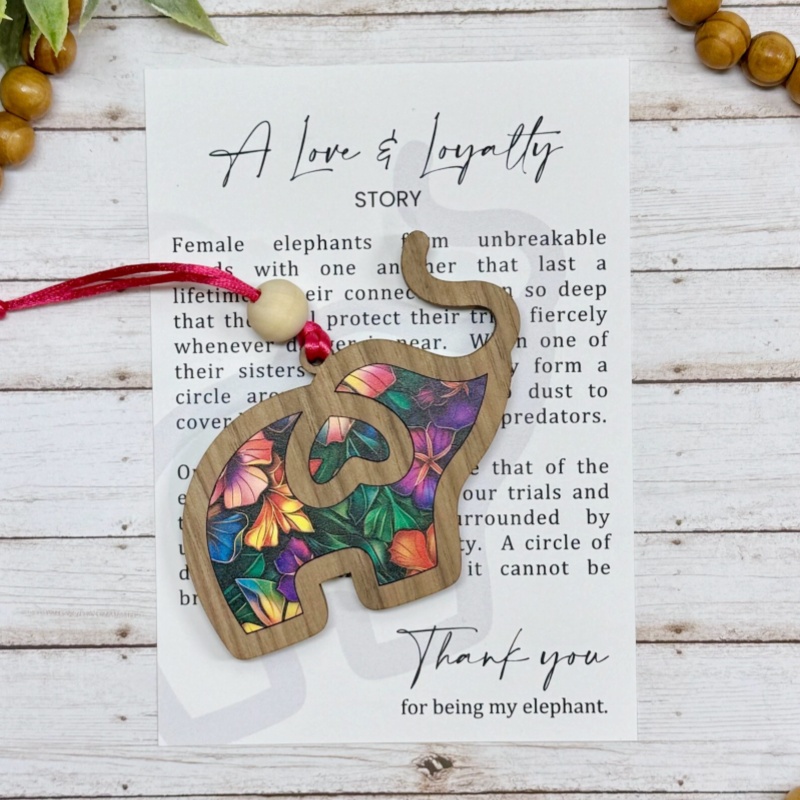 🐘Friendship Gift • Colorful Sisterhood Elephant