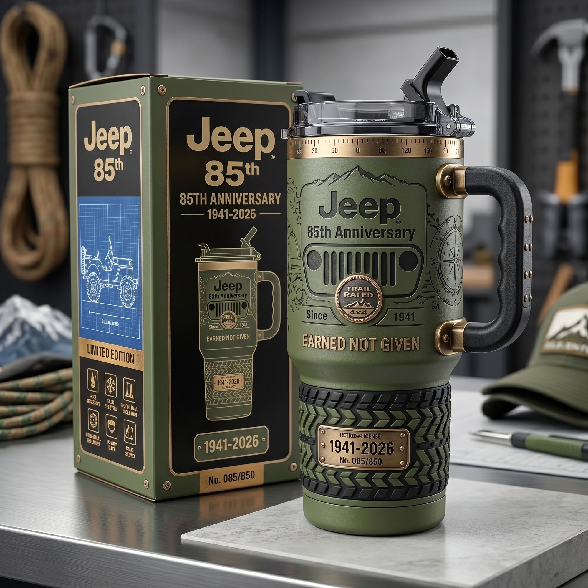 Jeep 85th Anniversary Commemorative Tumbler