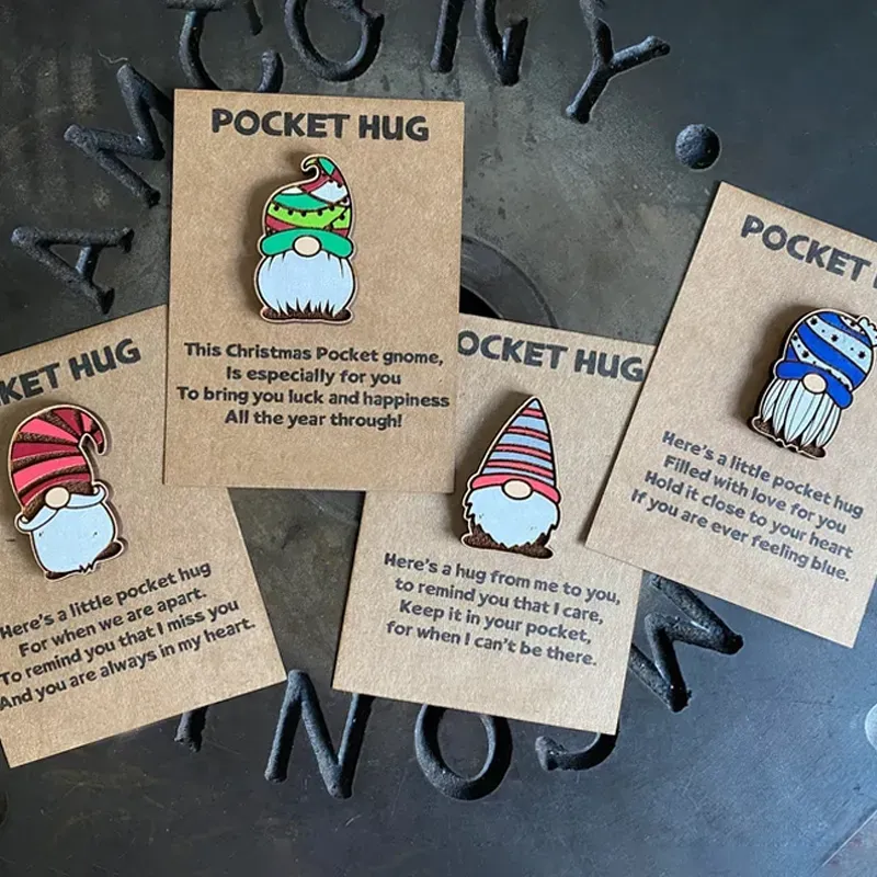 Christmas Gnome Pocket Hugs (4 PCS/Set)