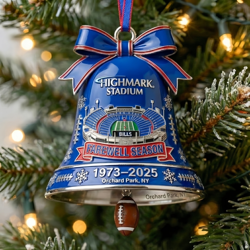 Bills Highmark Stadium Farewell Season Commemorative Bell Ornament