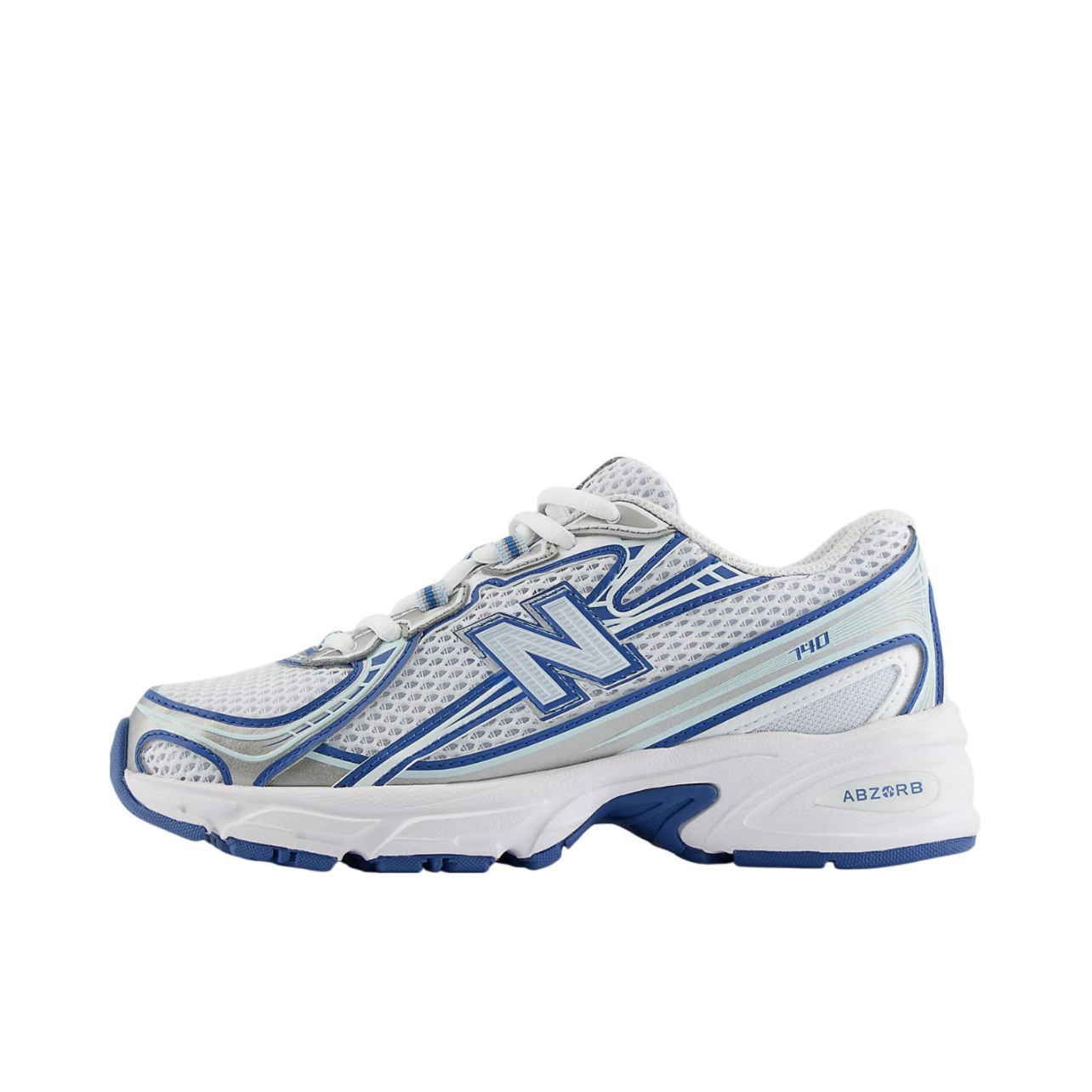 Nqdfew Bqdfalance 740 White silver blue