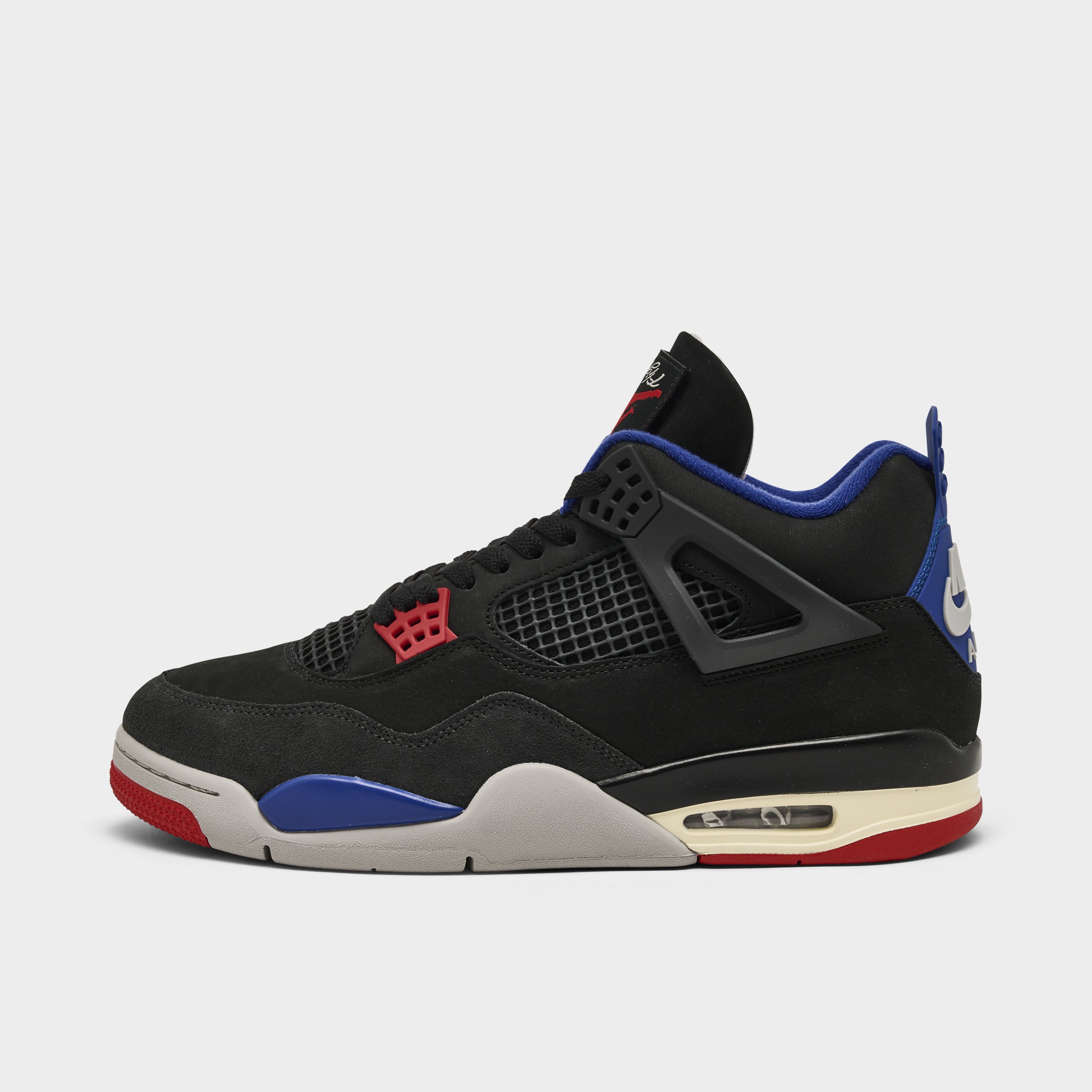 Jorqdfdan 4 Retro Black / Fire Red - Deep Royal Blue