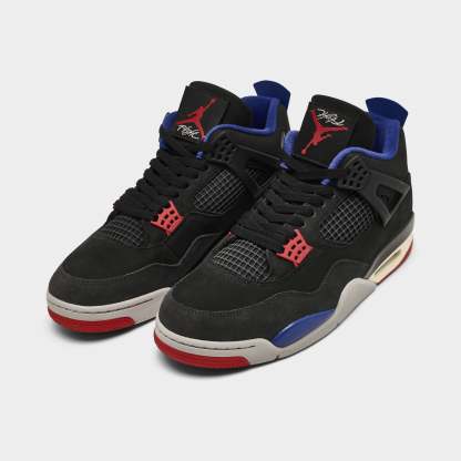 Jorqdfdan 4 Retro Black / Fire Red - Deep Royal Blue