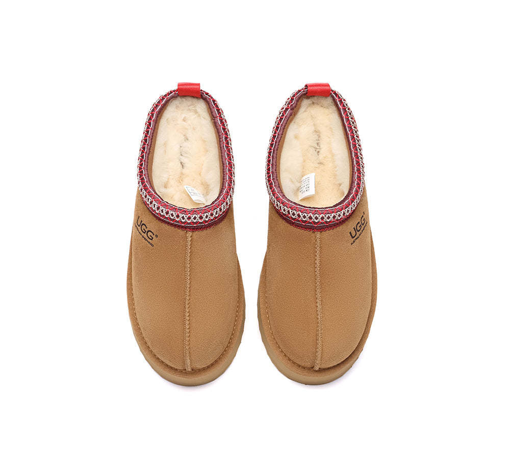 AUSTRALIAN SHEPHERD® UGG Slippers Sheepskin Wool Ankle Platform Tazzy Tay