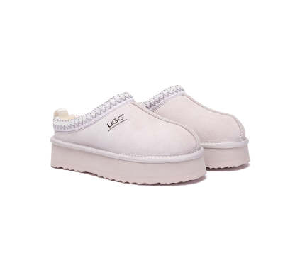 AUSTRALIAN SHEPHERD® UGG Slippers Sheepskin Wool Ankle Platform Tazzy Tay