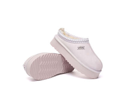 AUSTRALIAN SHEPHERD® UGG Slippers Sheepskin Wool Ankle Platform Tazzy Tay