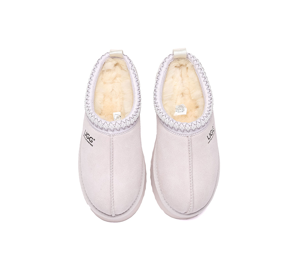 AUSTRALIAN SHEPHERD® UGG Slippers Sheepskin Wool Ankle Platform Tazzy Tay