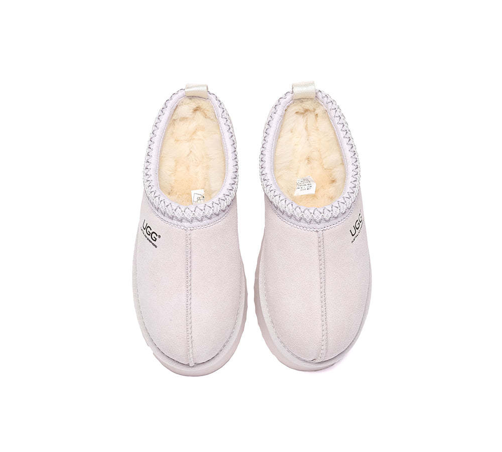 AUSTRALIAN SHEPHERD® UGG Slippers Sheepskin Wool Ankle Platform Tazzy Tay