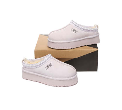 AUSTRALIAN SHEPHERD® UGG Slippers Sheepskin Wool Ankle Platform Tazzy Tay