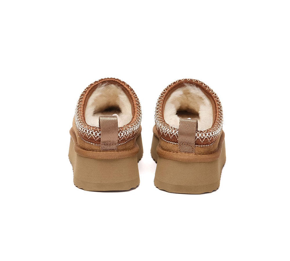 AUSTRALIAN SHEPHERD® UGG Slippers Sheepskin Wool Ankle Platform Tazzy Tay