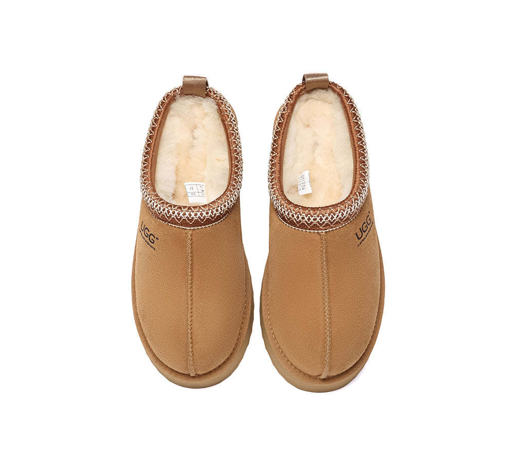 AUSTRALIAN SHEPHERD® UGG Slippers Sheepskin Wool Ankle Platform Tazzy Tay