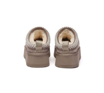 AUSTRALIAN SHEPHERD® UGG Slippers Sheepskin Wool Ankle Platform Tazzy Tay