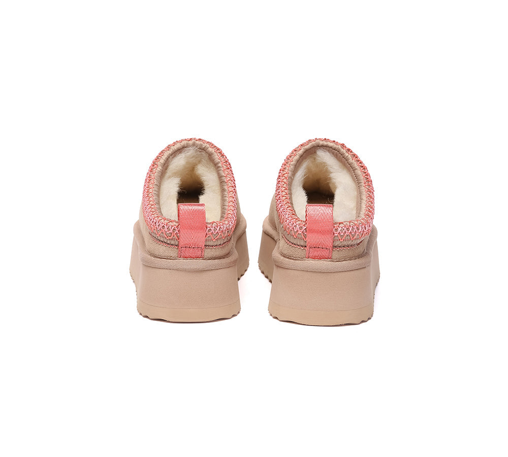 AUSTRALIAN SHEPHERD® UGG Slippers Sheepskin Wool Ankle Platform Tazzy Tay