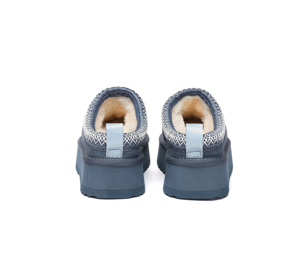 AUSTRALIAN SHEPHERD® UGG Slippers Sheepskin Wool Ankle Platform Tazzy Tay