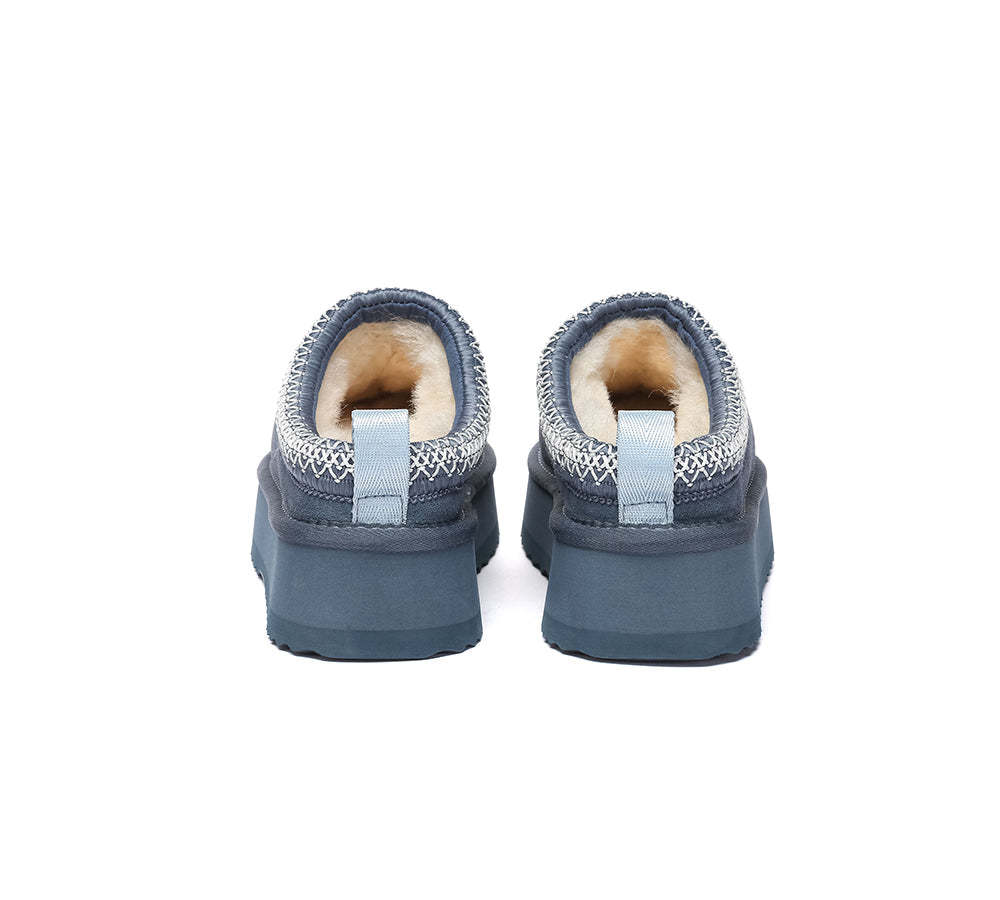 AUSTRALIAN SHEPHERD® UGG Slippers Sheepskin Wool Ankle Platform Tazzy Tay